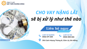 cho vay nặng lãi sẽ bị xử lý như thế nào