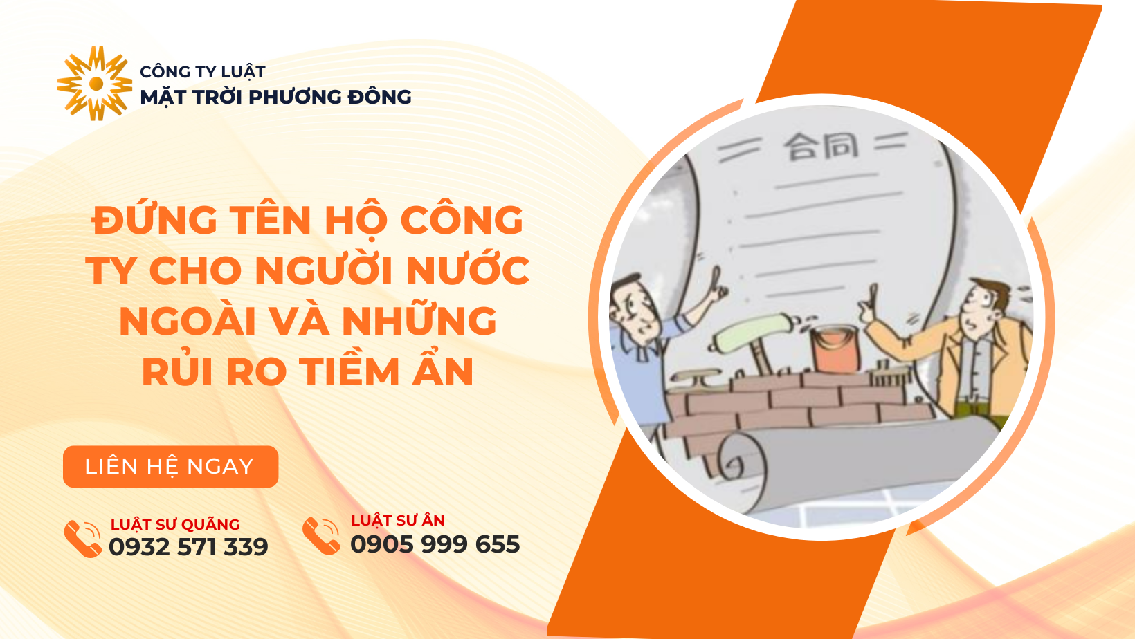 đứng tên hộ cho công ty của người nước ngoài và những rủi ro tiềm ẩn
