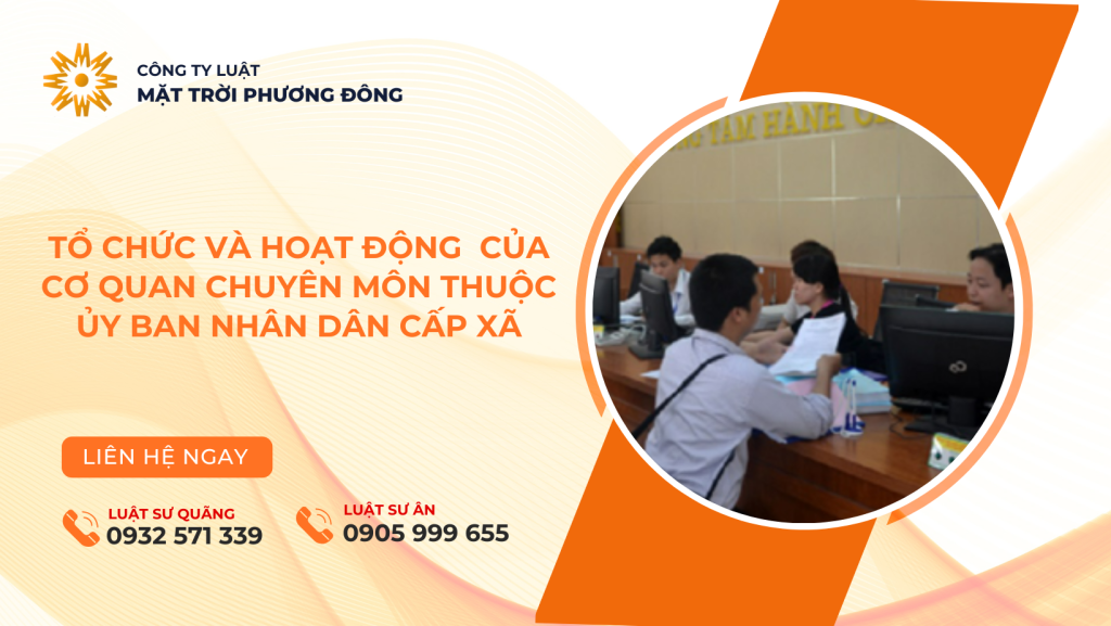 TỔ CHỨC VÀ HOẠT ĐỘNG CỦA CƠ QUAN CHUYÊN MÔN THUỘC ỦY BAN NHÂN DÂN CẤP XÃ