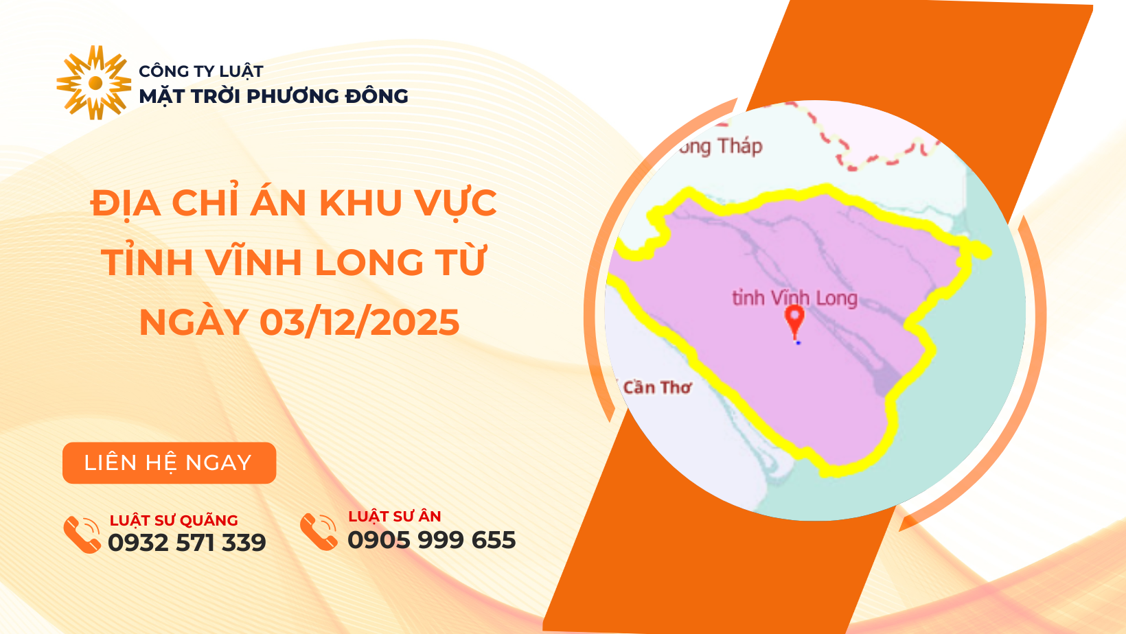 ĐỊA CHỈ TÒA ÁN KHU VỰC TỈNH VĨNH LONG TỪ NGÀY 03-12-2025