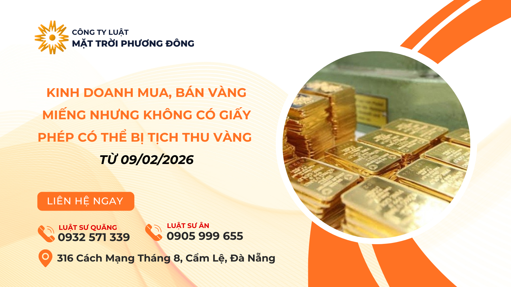 KINH DOANH MUA, BÁN VÀNG MIẾNG NHƯNG KHÔNG CÓ GIẤY PHÉP CÓ THỂ BỊ TỊCH THU VÀNG TỪ 09/02/2026