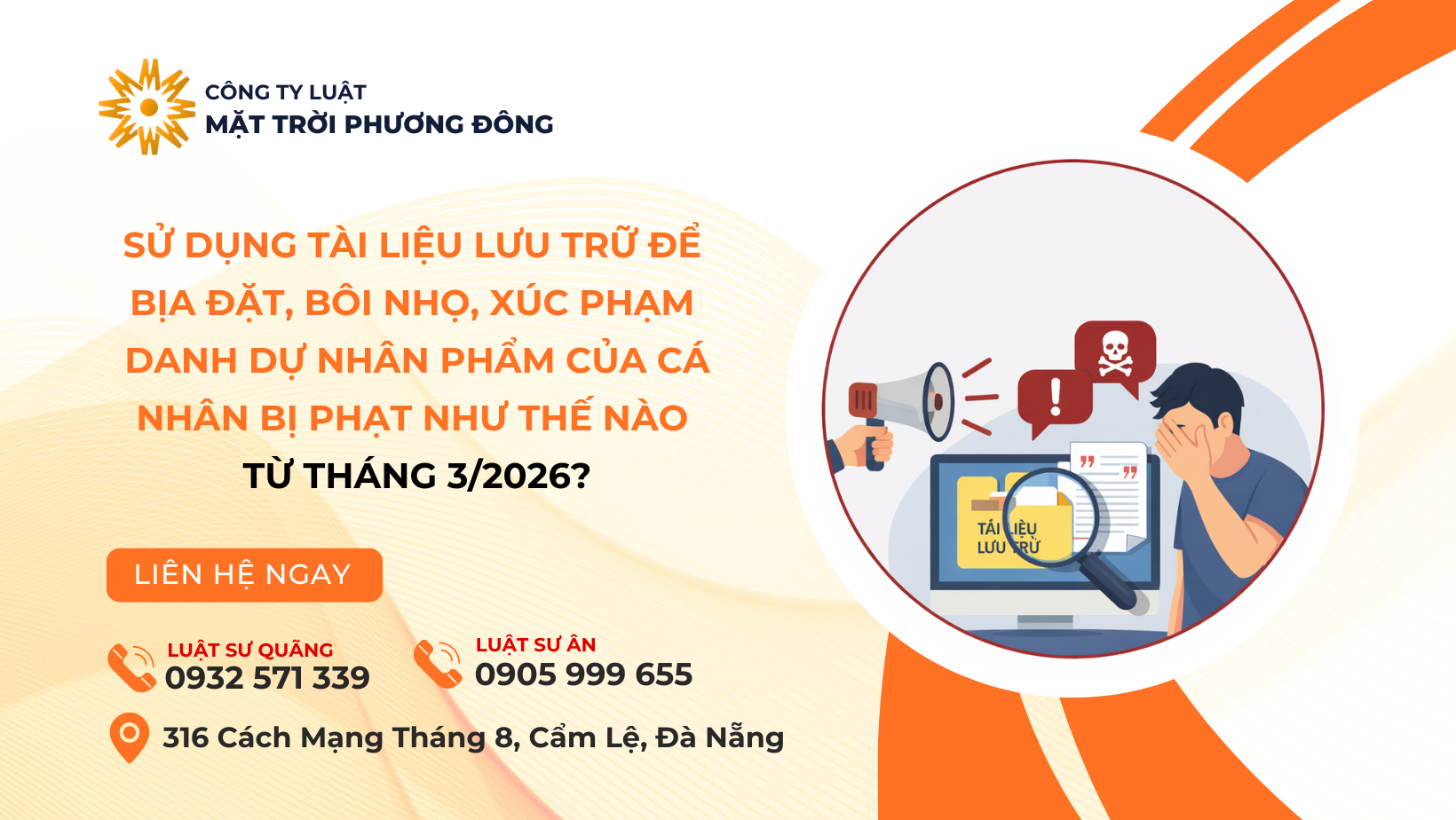 SỬ DỤNG TÀI LIỆU LƯU TRỮ ĐỂ BỊA ĐẶT, BÔI NHỌ, XÚC PHẠM DANH DỰ NHÂN PHẨM CỦA CÁ NHÂN BỊ PHẠT NHƯ THẾ NÀO TỪ THÁNG 3/2026?