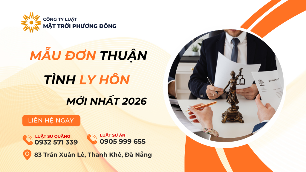 MẪU ĐƠN THUẬN TÌNH LY HÔN MỚI NHẤT 2026