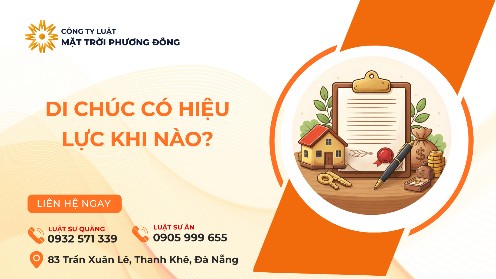 DI CHÚC CÓ HIỆU LỰC KHI NÀO?