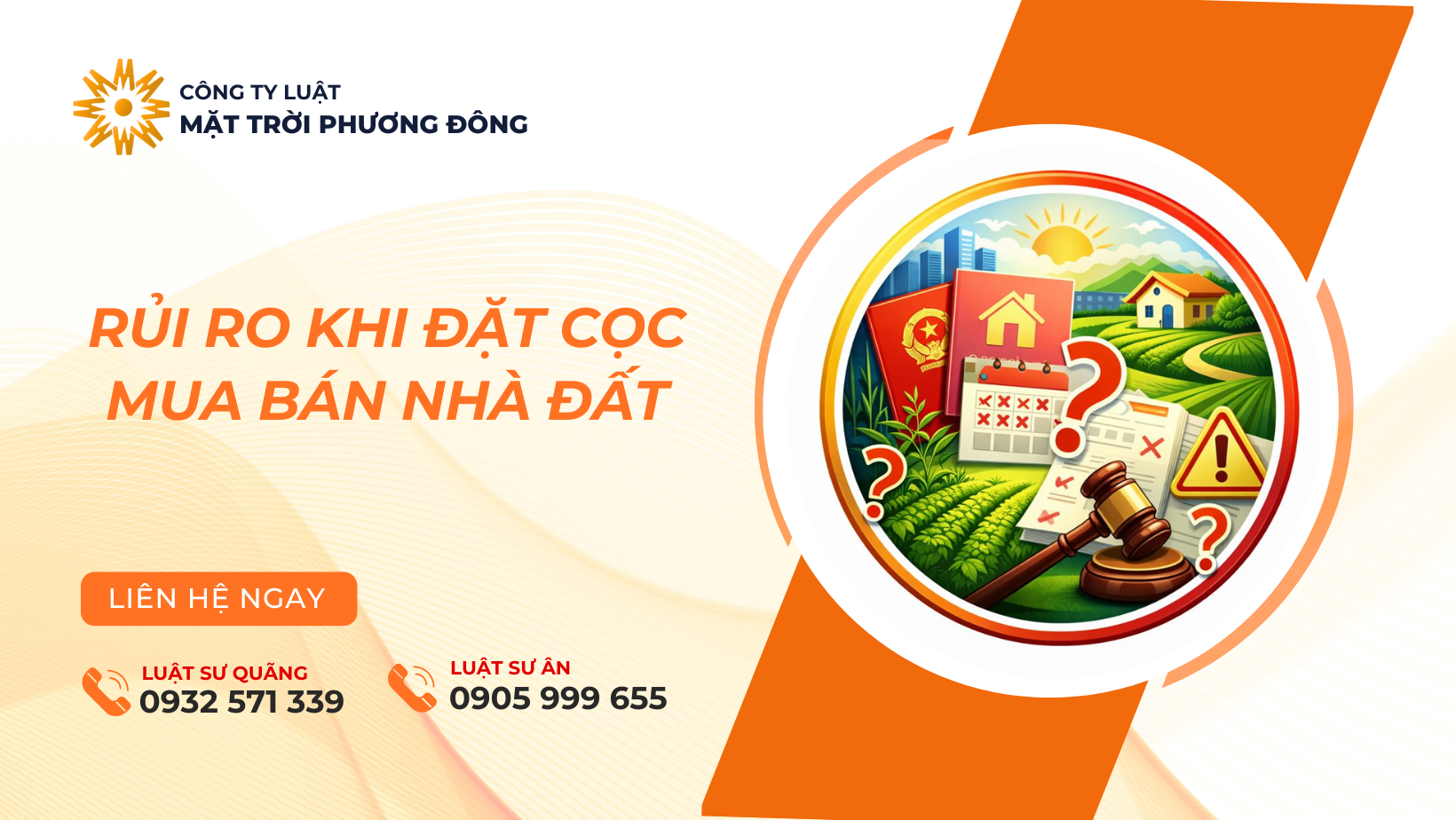 RỦI RO KHI ĐẶT CỌC MUA BÁN NHÀ ĐẤT