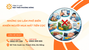 NHỮNG SAI LẦM PHỔ BIẾN KHIẾN NGƯỜI MUA MẤT TIỀN CỌC