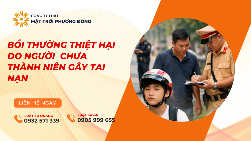 bồi thường thiệt hại do người chưa thành niên gây tai nạn