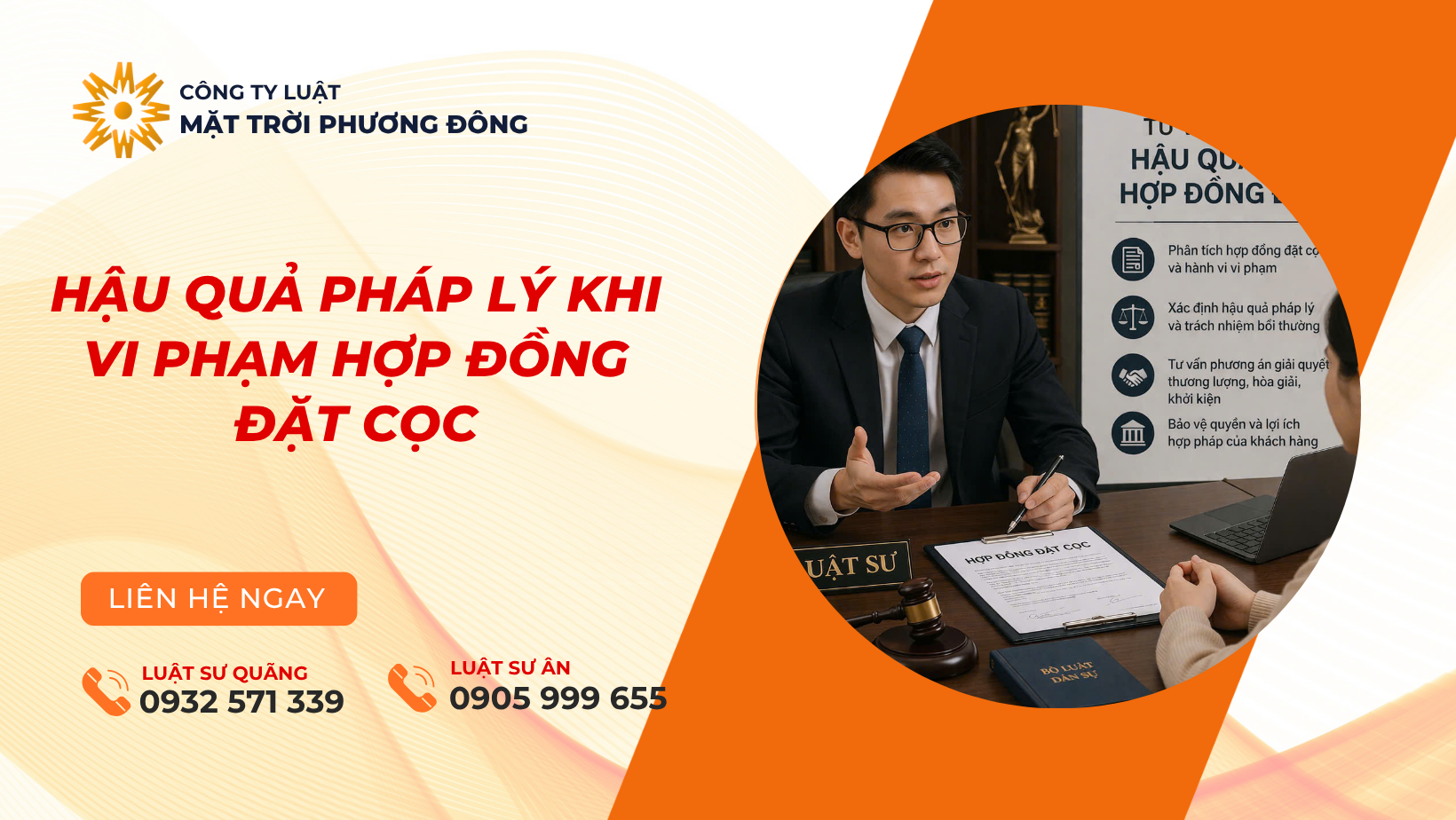 hậu quả pháp lý khi vi phạm Hợp đồng đặt cọc
