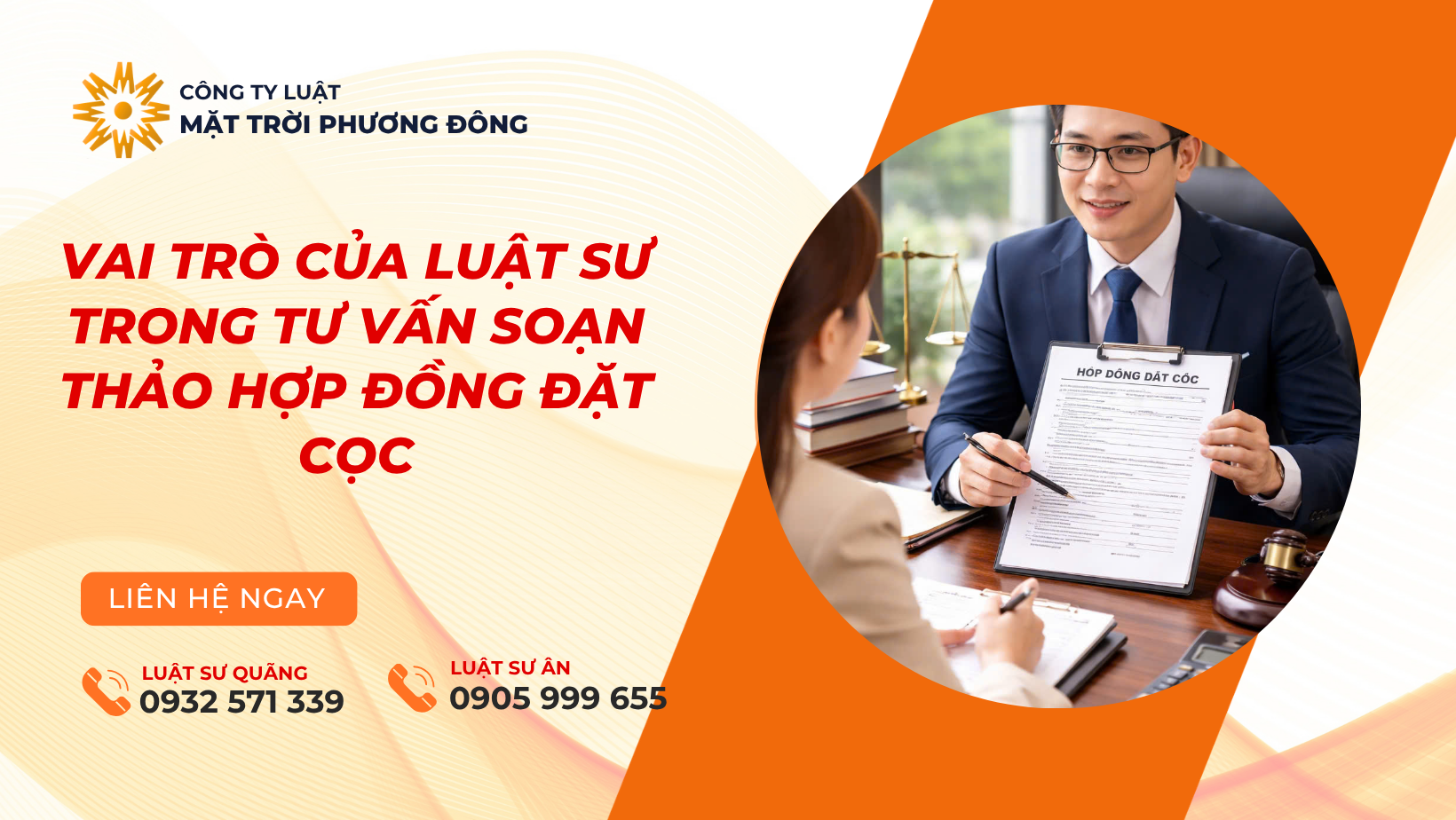 vai trò của luật sư trong tư vấn soạn thảo hợp đồng đặt cọc