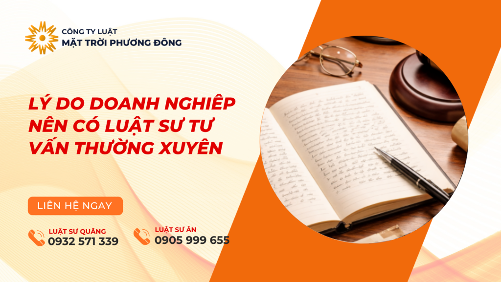lý do doanh nghiệp nên có luật sư tư vấn thường xuyên