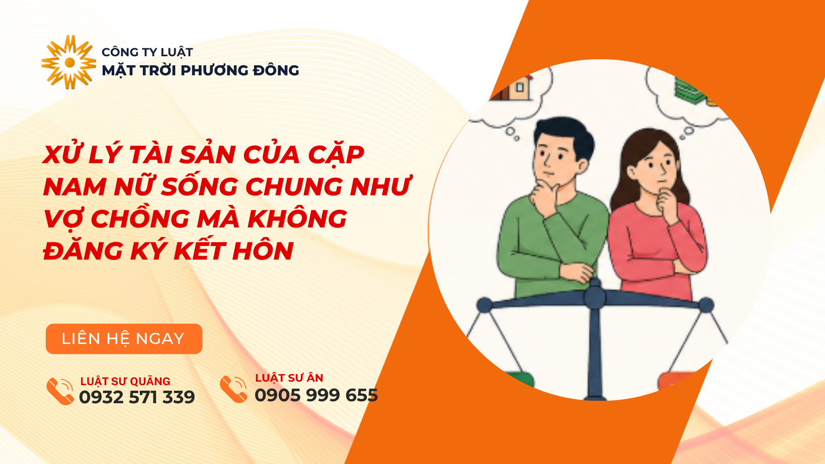 xử lý tài sản của cặp nam nữ sống chung như vợ chồng mà không đăng ký kết