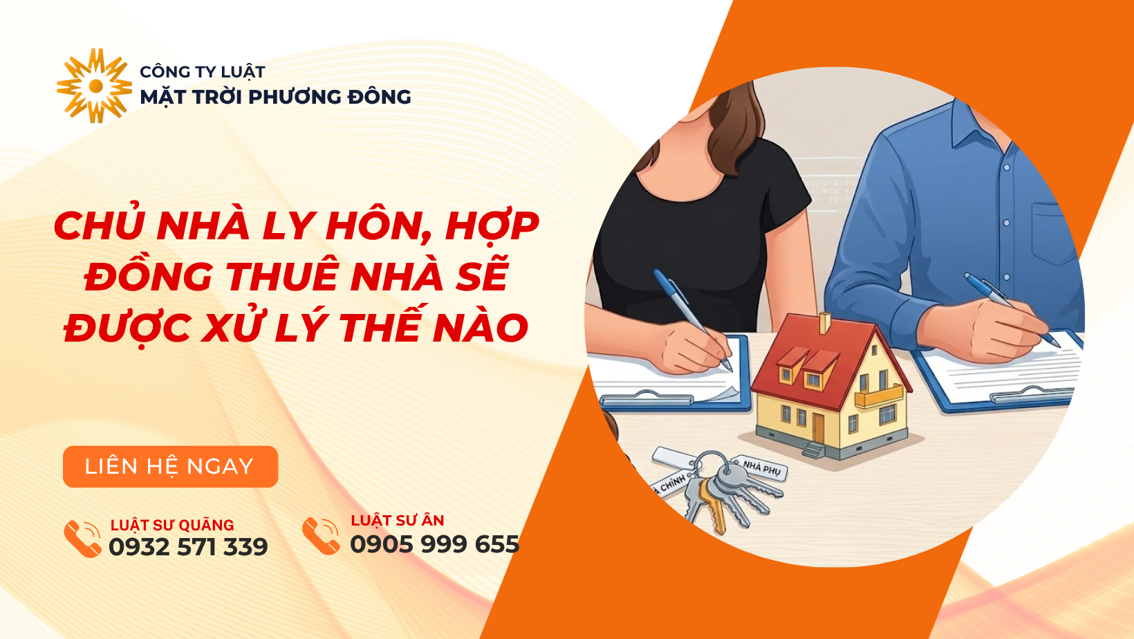 chủ nhà ly hôn, hợp đồng cho thuê nhà sẽ được xử lý thế nào
